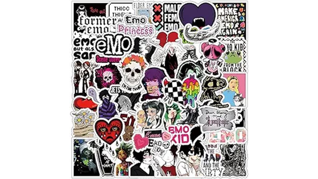 emo stickers for personalization