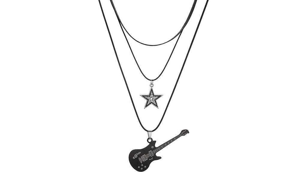 punk star necklace vintage