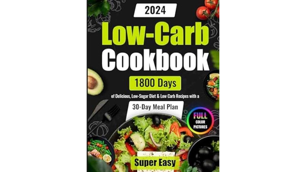 1800 days low carb cookbook