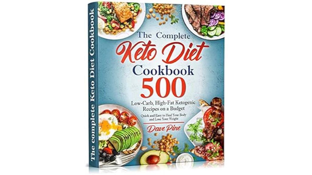 keto cookbook with 500 recipes