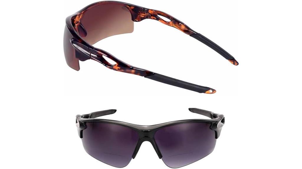 sporty bifocal reading sunglasses