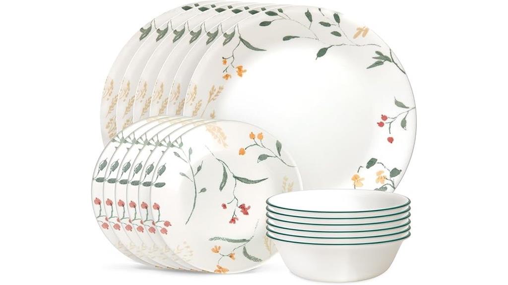 18 piece dinnerware set