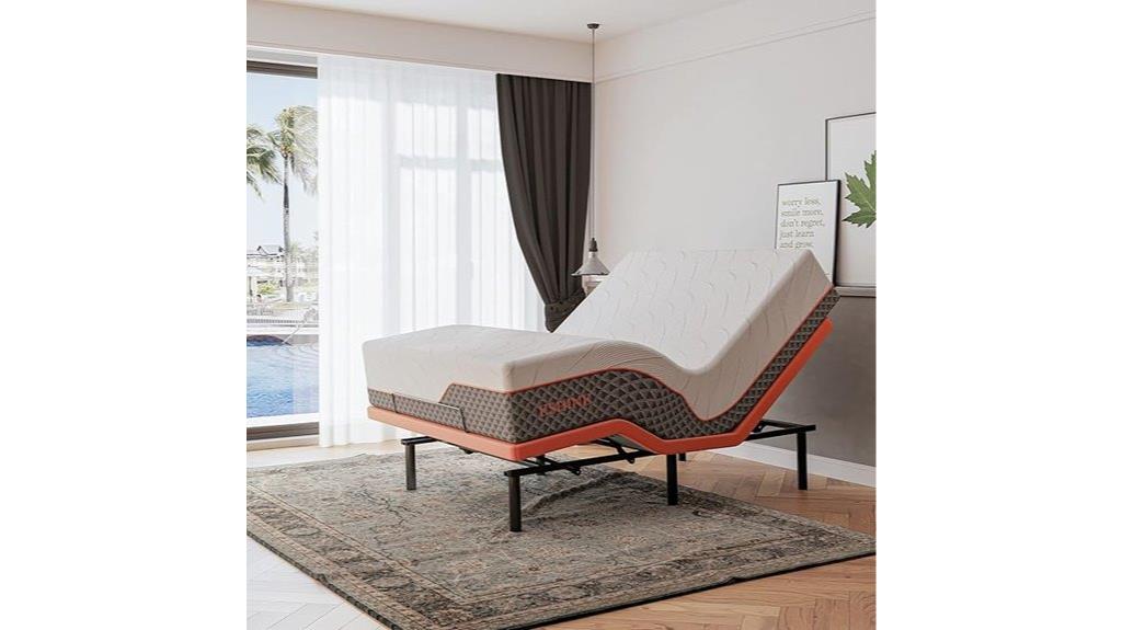 adjustable bed with mattress