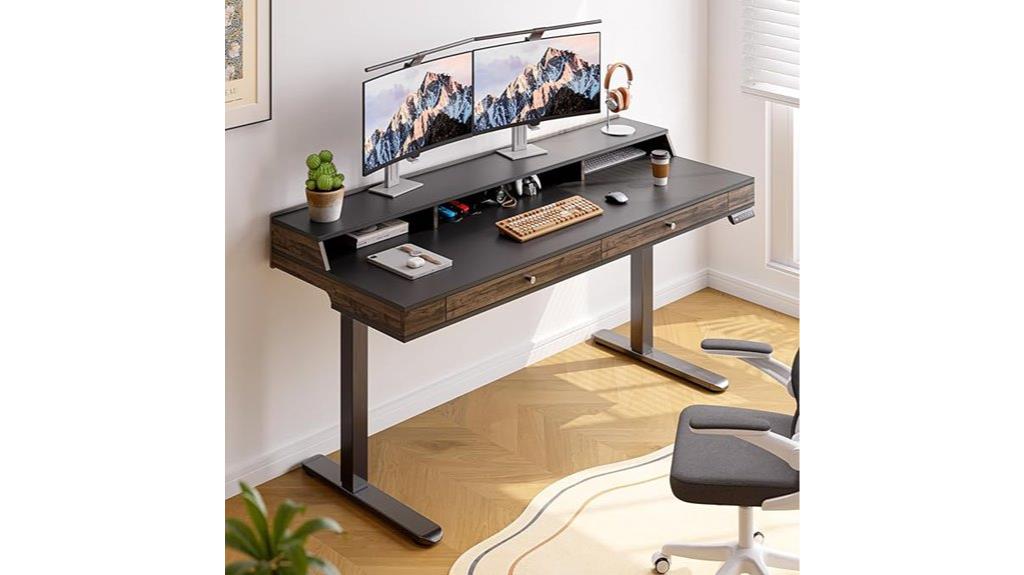 adjustable height standing desk