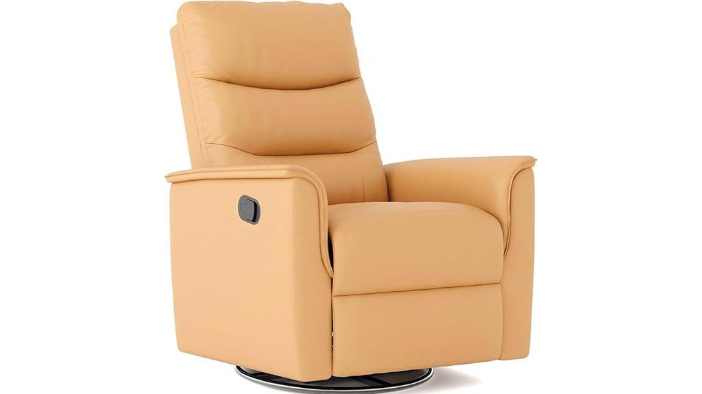 adjustable recliner with swivel