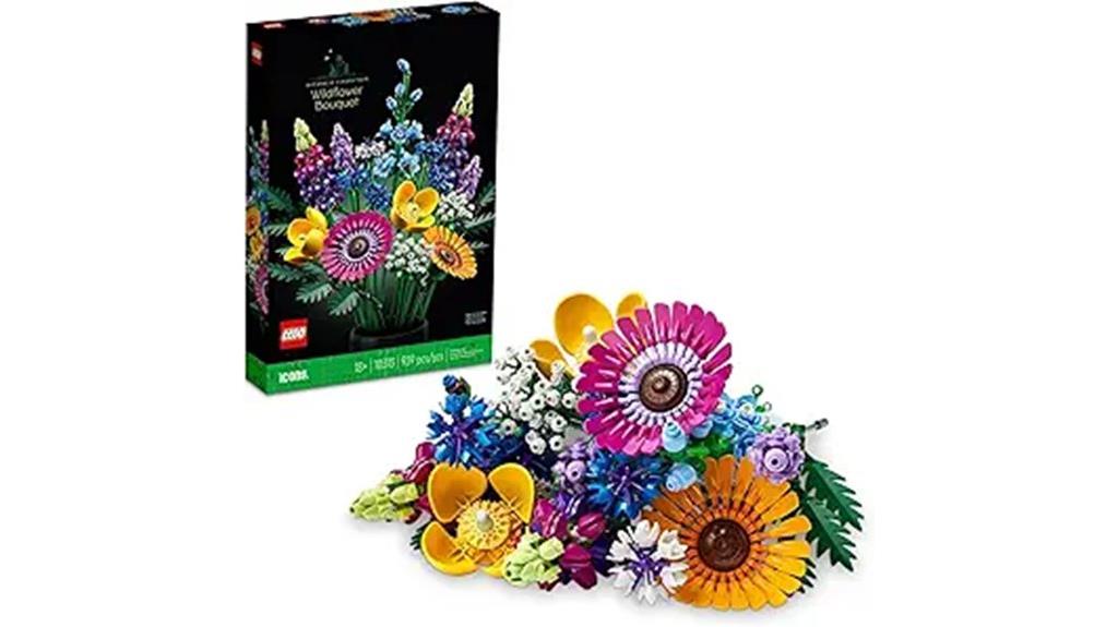 artificial wildflower lego set