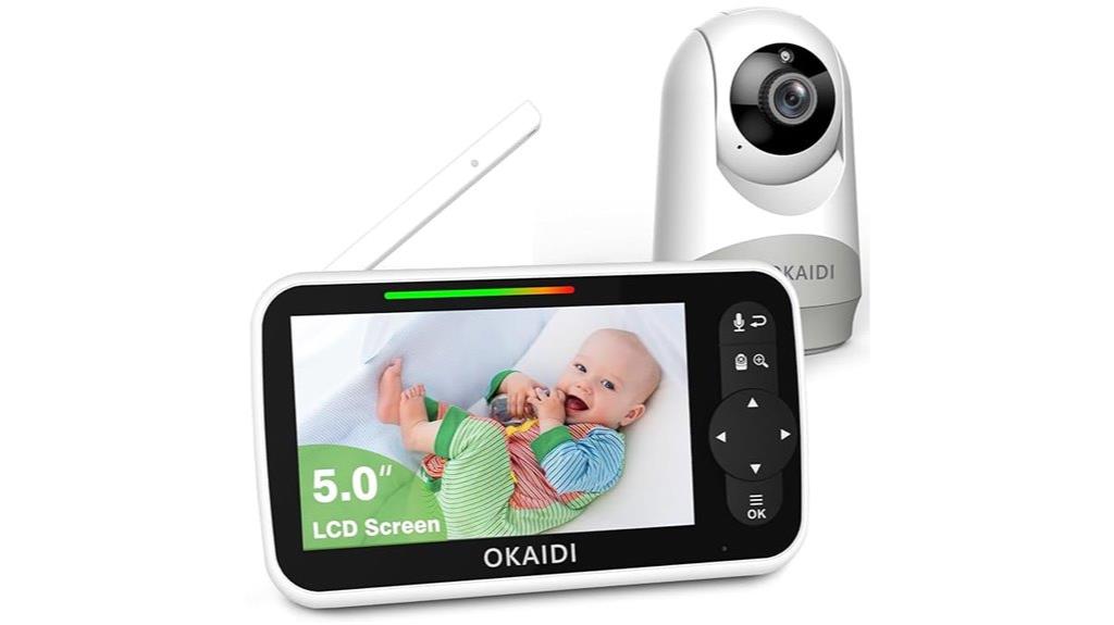 audio visual baby monitoring system