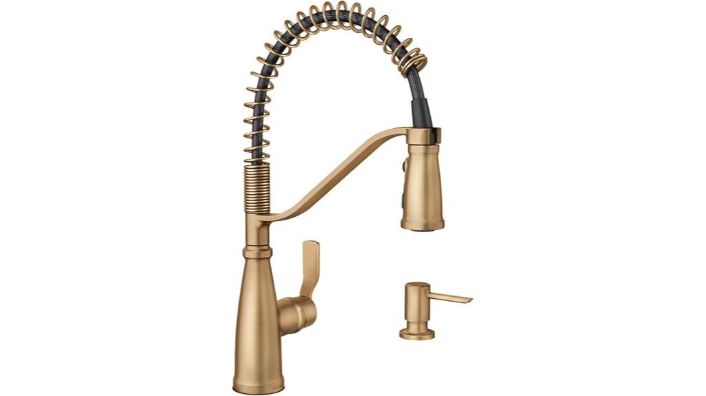 bronzed gold kitchen faucet