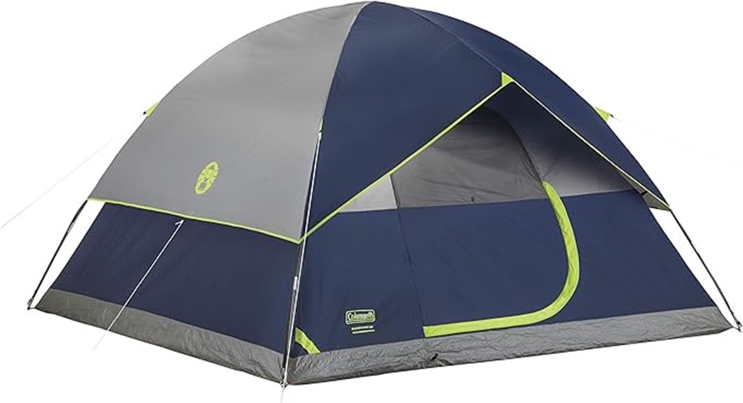coleman sundome camping tent