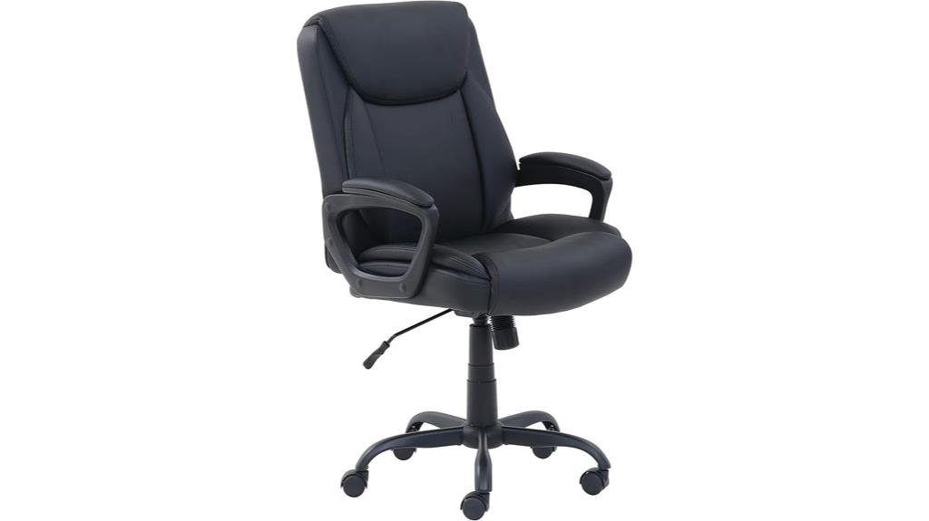 comfortable mid back office chair