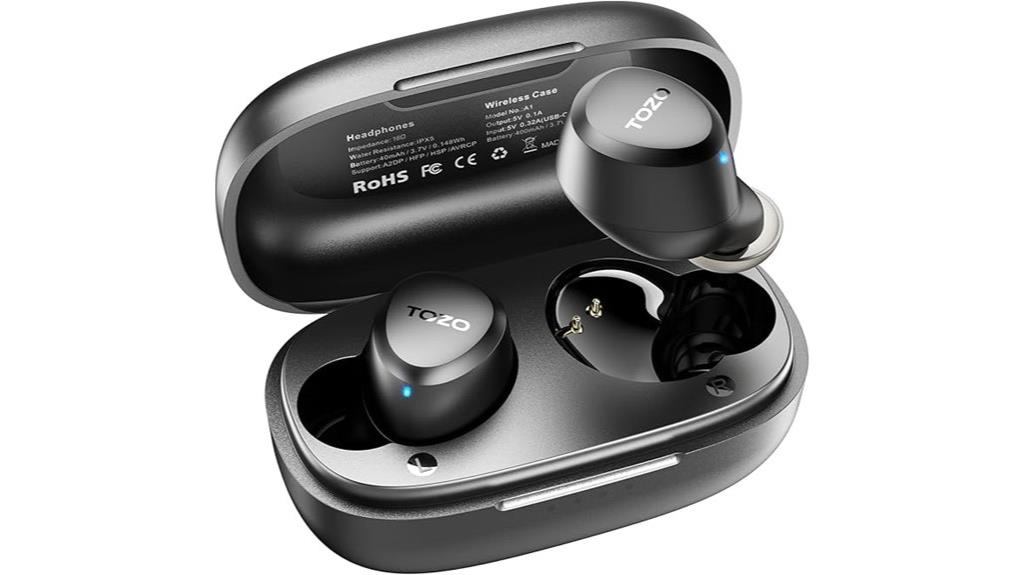 compact wireless earbuds set