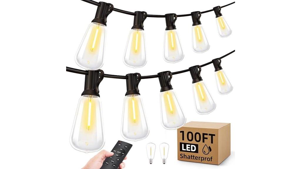 dimmable outdoor string lights