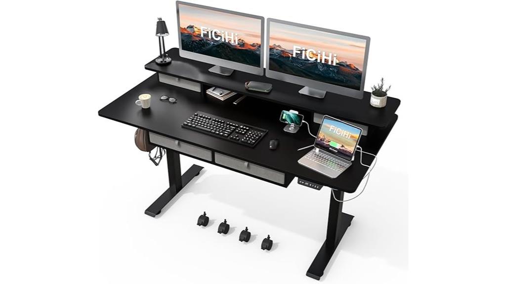 electric desk with usb