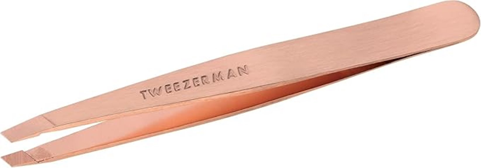 elegant rose gold tweezers