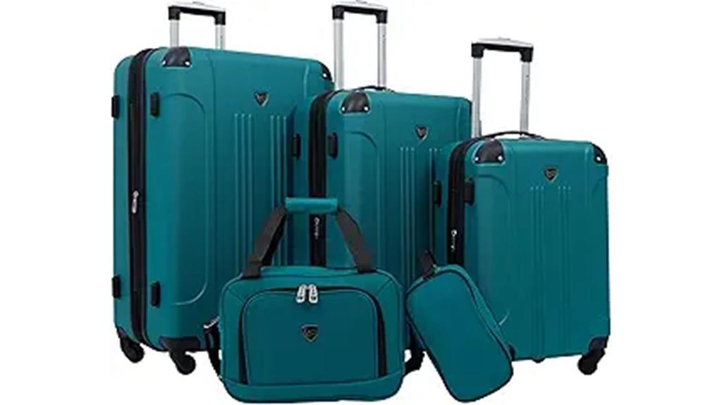 expandable spinner luggage set