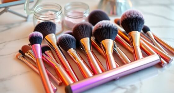 flawless makeup application brushes