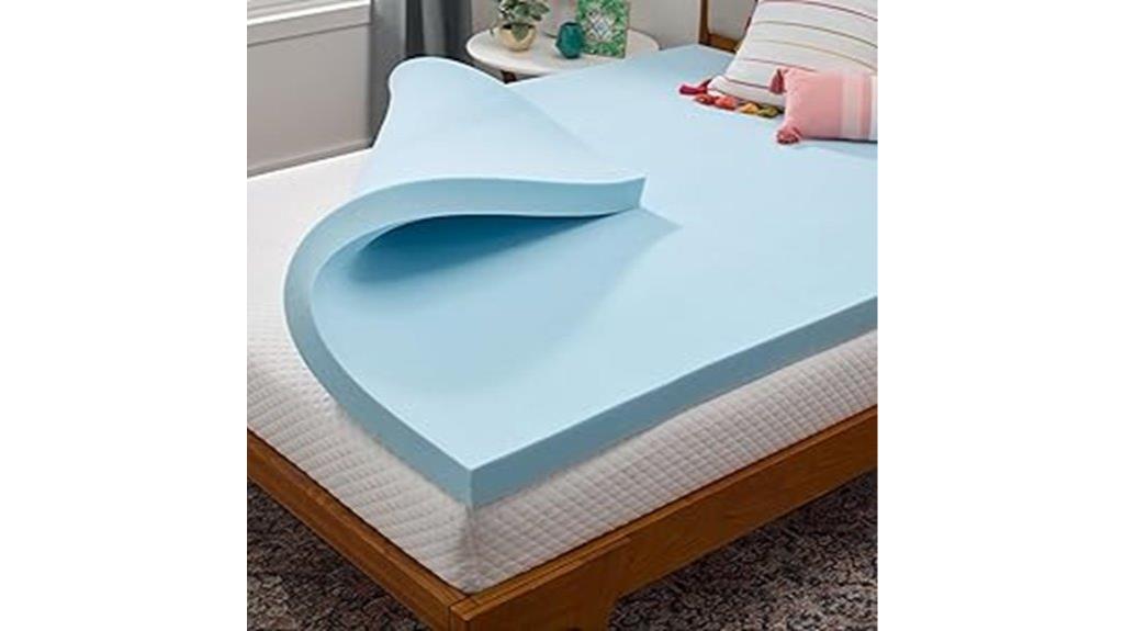 gel infused memory foam topper