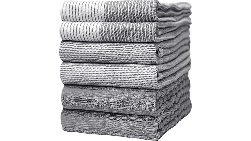 gray premium kitchen towels