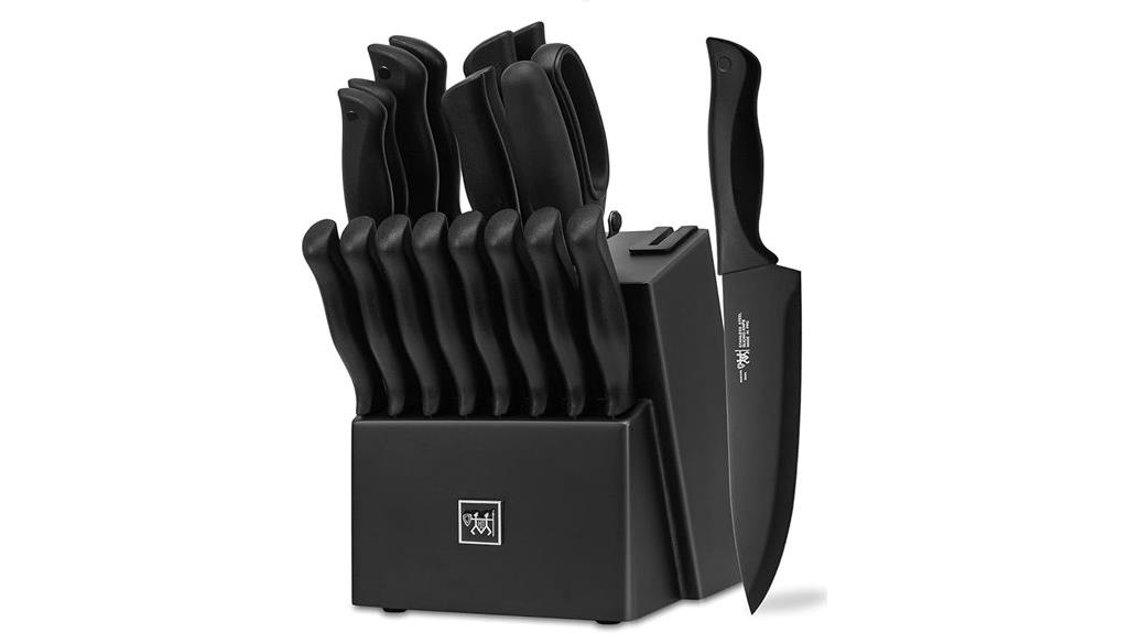 kitchen knife set block