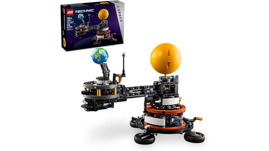 lego earth and moon model