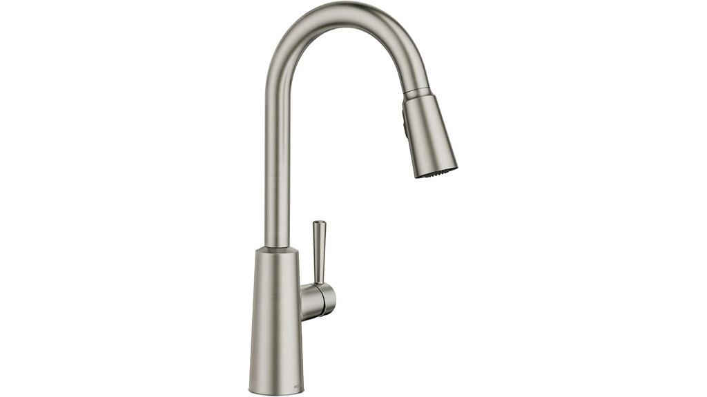 modern stainless kitchen faucet