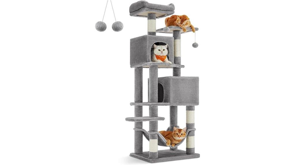 multi level indoor cat tower