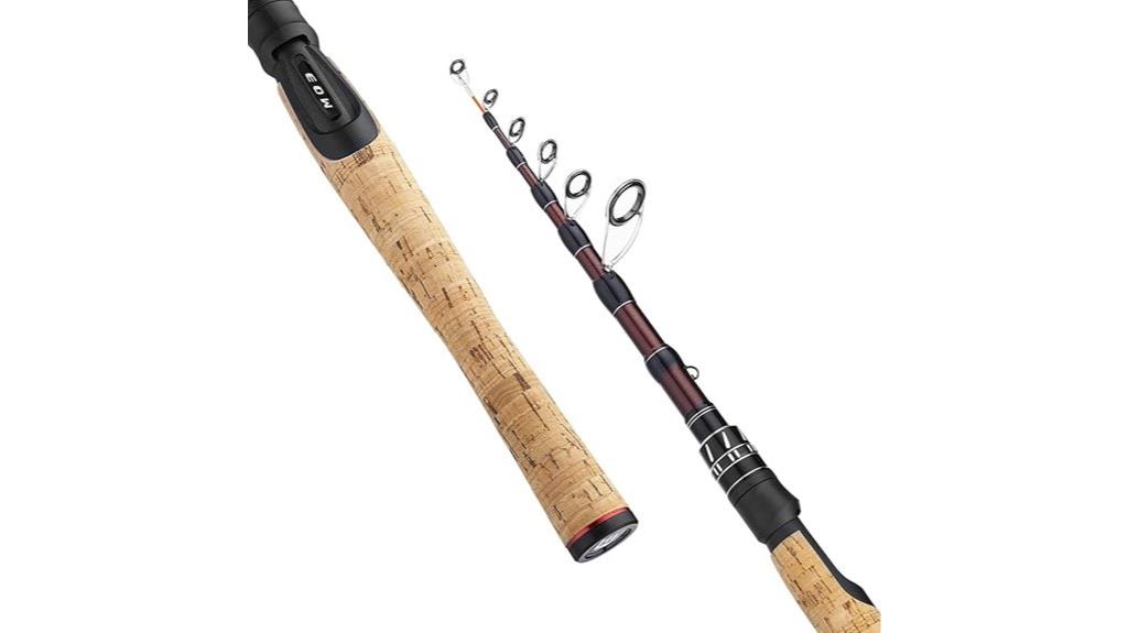 portable telescopic fishing rods