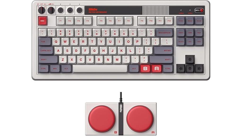 retro mechanical gaming keyboard