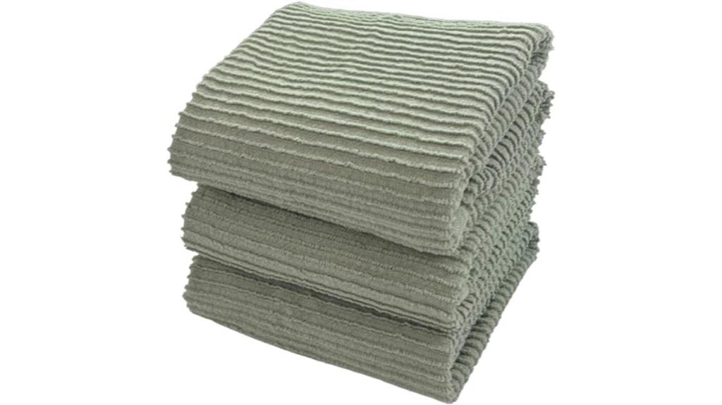 sage green dish towels