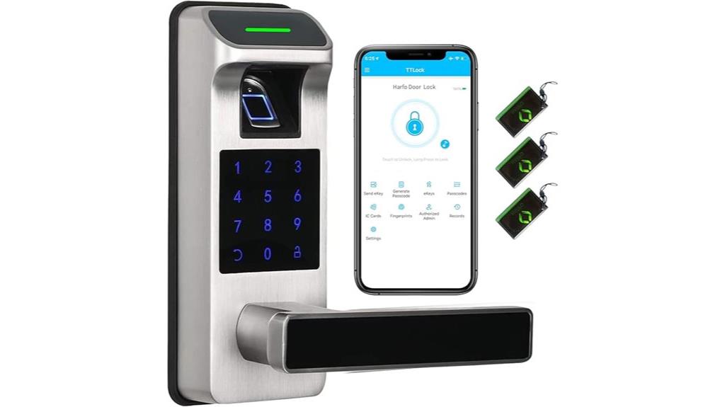 touchscreen keypad door lock