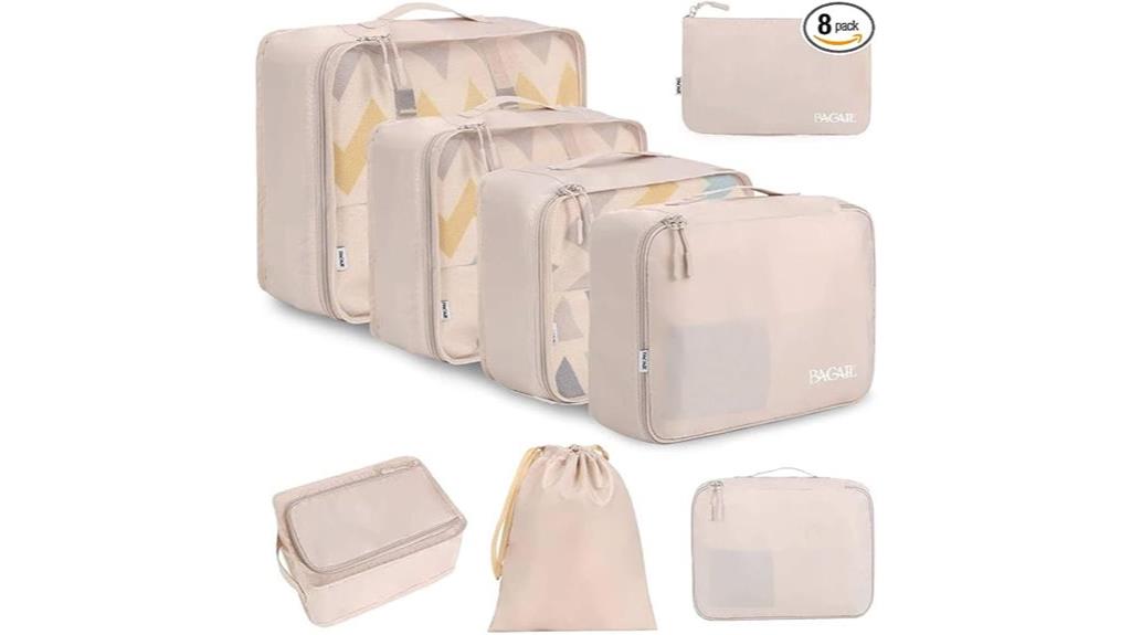 travel packing cube set