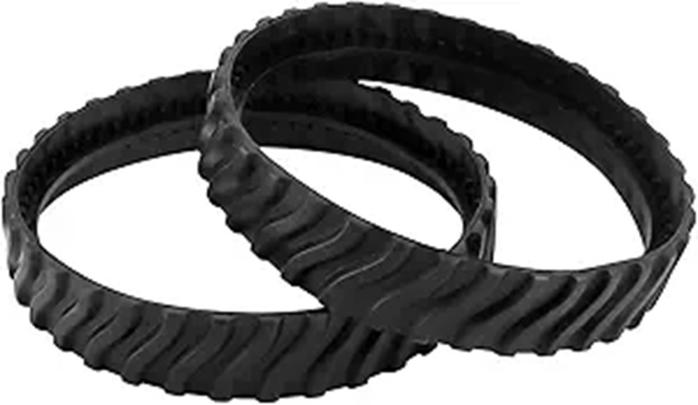pool cleaner tire tracks
