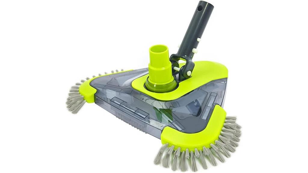 pool vacuum with side brush