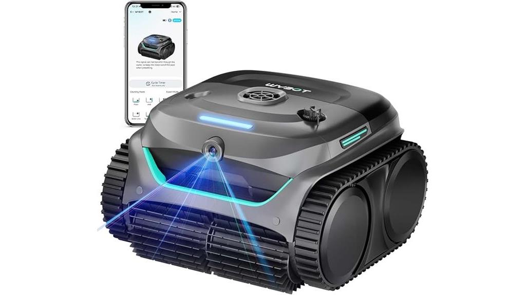 robotic pool vacuum with ai
