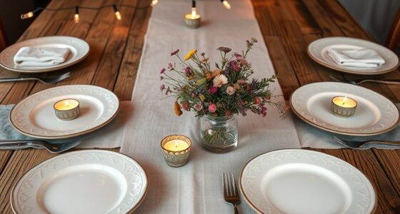 elegant budget friendly table setting