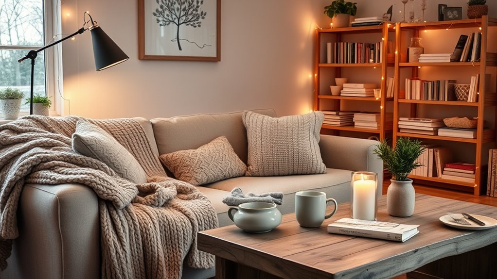 flickering flames create warmth