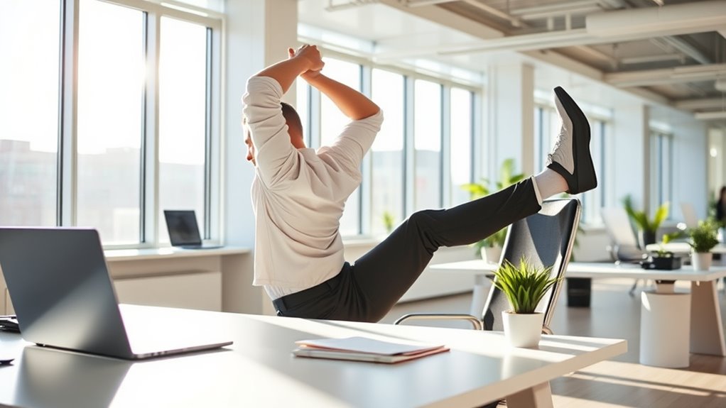 seven minute office stretch routine