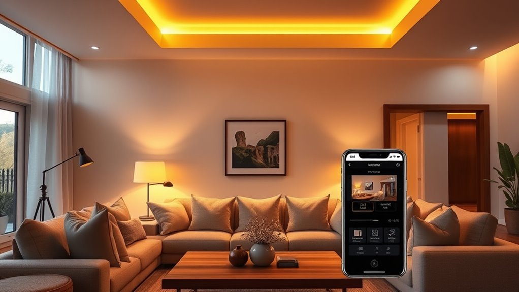 smart lighting mood control