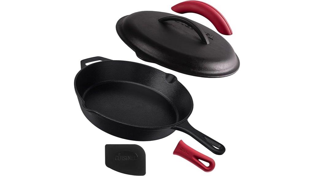 12 inch pre seasoned skillet