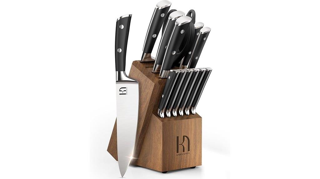 15 piece kitchen knife set