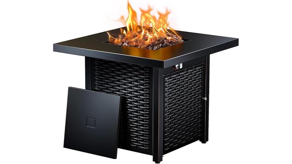 28 inch propane fire table