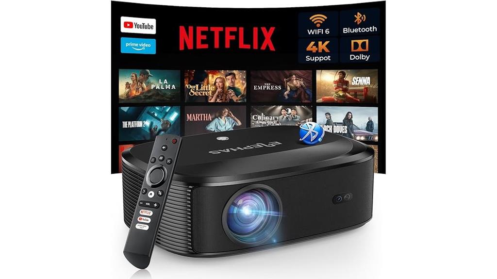4k wifi bluetooth projector