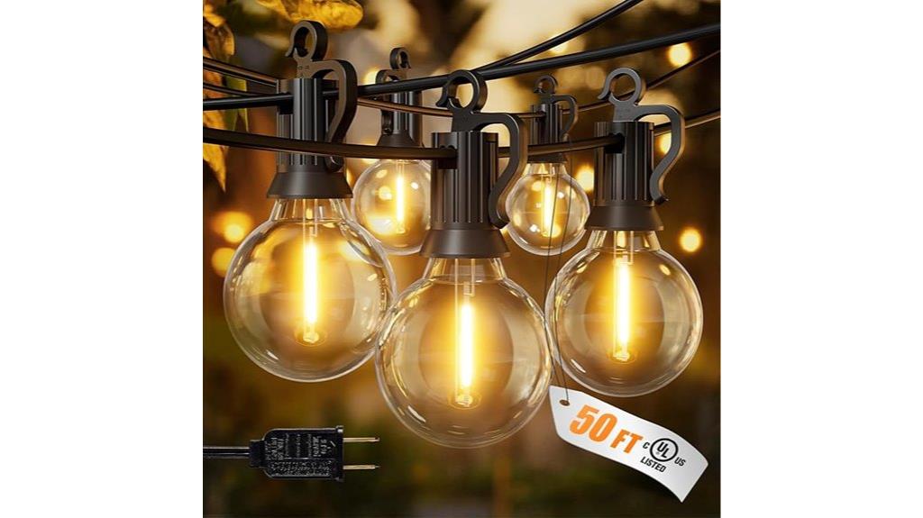 50ft string with bulbs