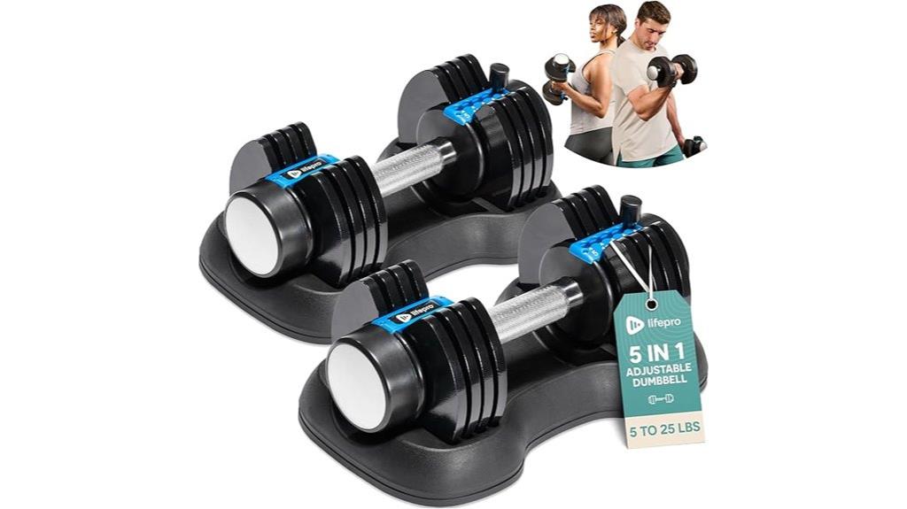 adjustable 5 in 1 dumbbell