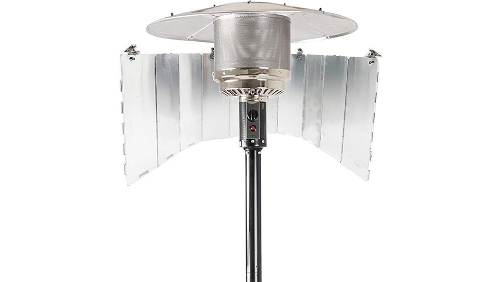 adjustable patio heater reflector
