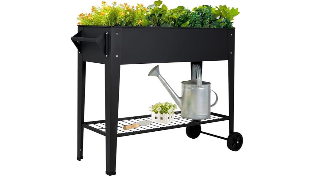 adjustable wheeled garden bed