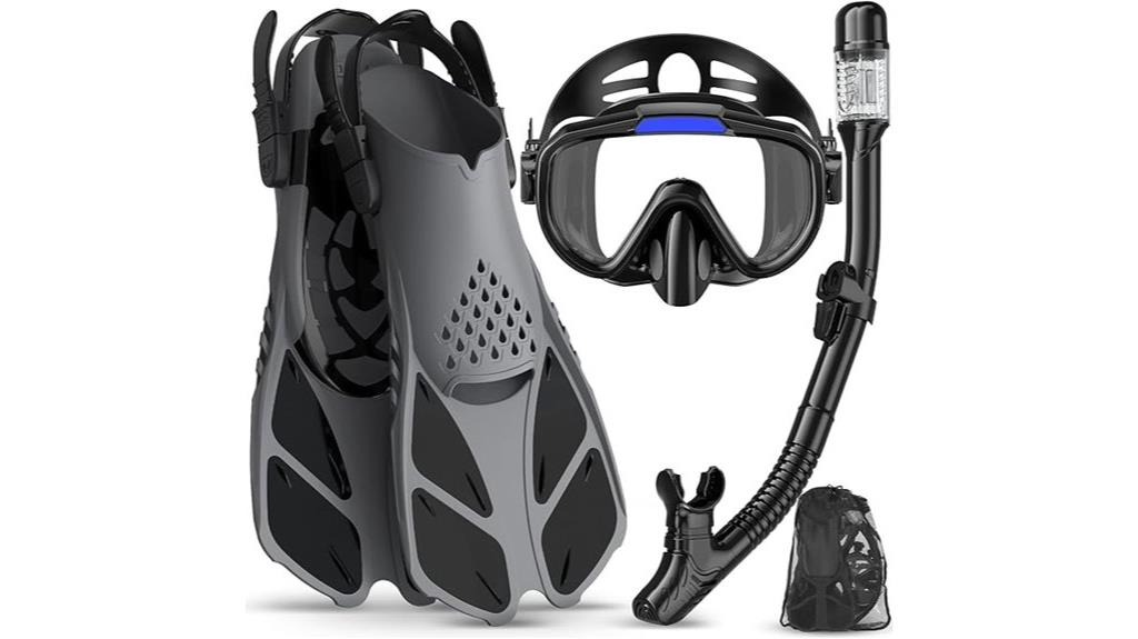 adult 4 in 1 snorkel set