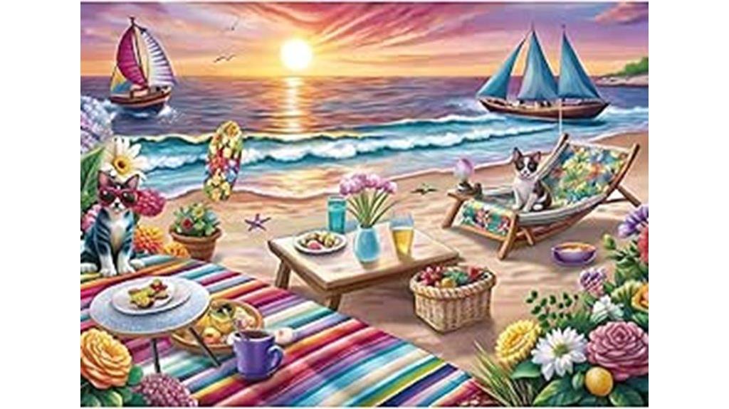 adult beach puzzle 1000 pieces