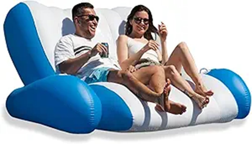 adult inflatable pool lounger