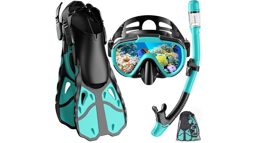 adult snorkel gear set
